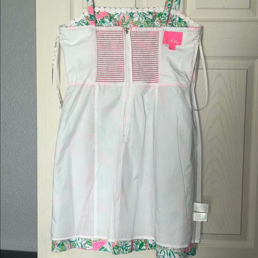 Lilly Pulitzer Pink & Green Floral Sundress - Picture 8 of 10